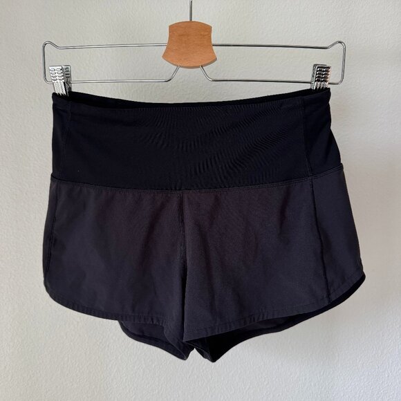 Lululemon Speed Up Lined Shorts Black Sz 4 Women's Fan Favorite - Picture 3 of 16